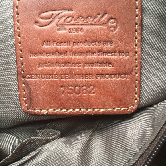 🌞🌛✨Awesome Vintage Fossil Leather Bag Tassel - Picture 6 of 8